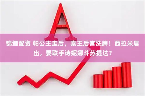 锦鲤配资 帕公主走后，泰王后宫洗牌！西拉米复出，要联手诗妮娜斗苏提达？